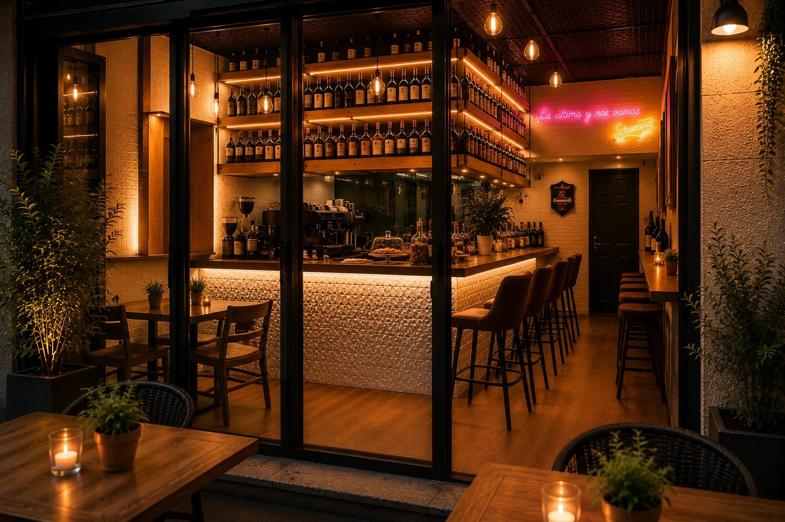Interior de Casa Magnolia — restaurante italiano en Las Palmas de Gran Canaria