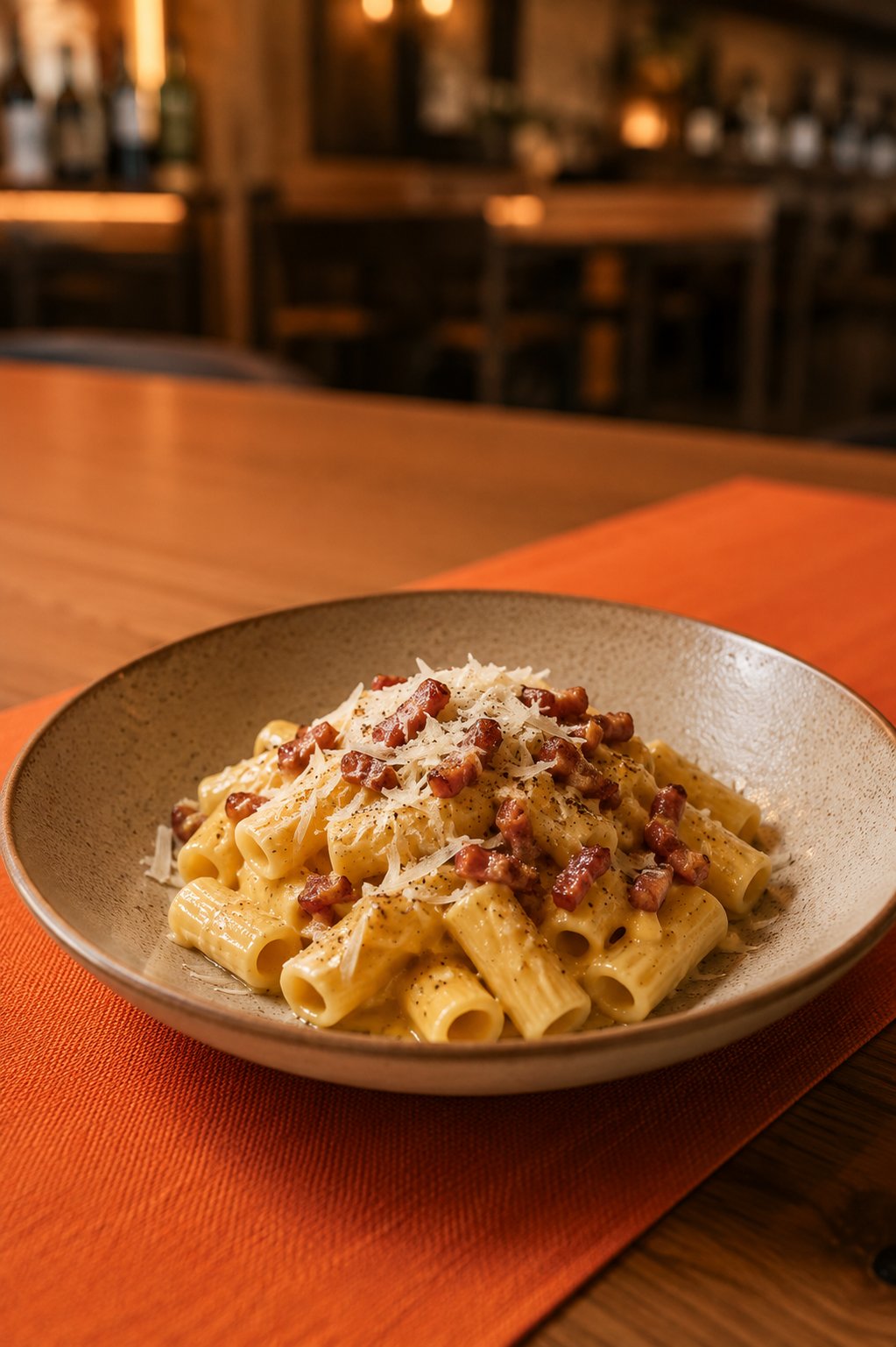 Plato de pasta italiana